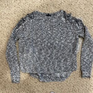 Cold shoulder sweater